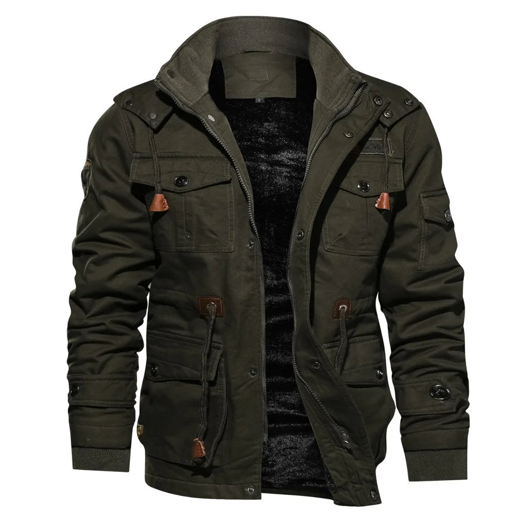 Jektron.shop Premium Winter Tactical Jacket – Warm, Durable & Multi-Pocket Design