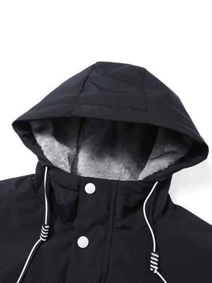 Limited Edition Thick Fleece-Lined Winter Hooded Jacket