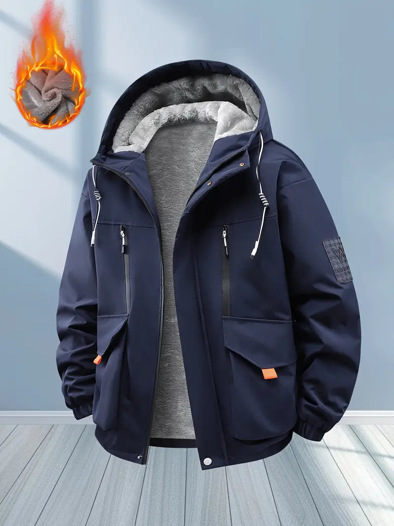Limited Edition Thick Fleece-Lined Winter Hooded Jacket