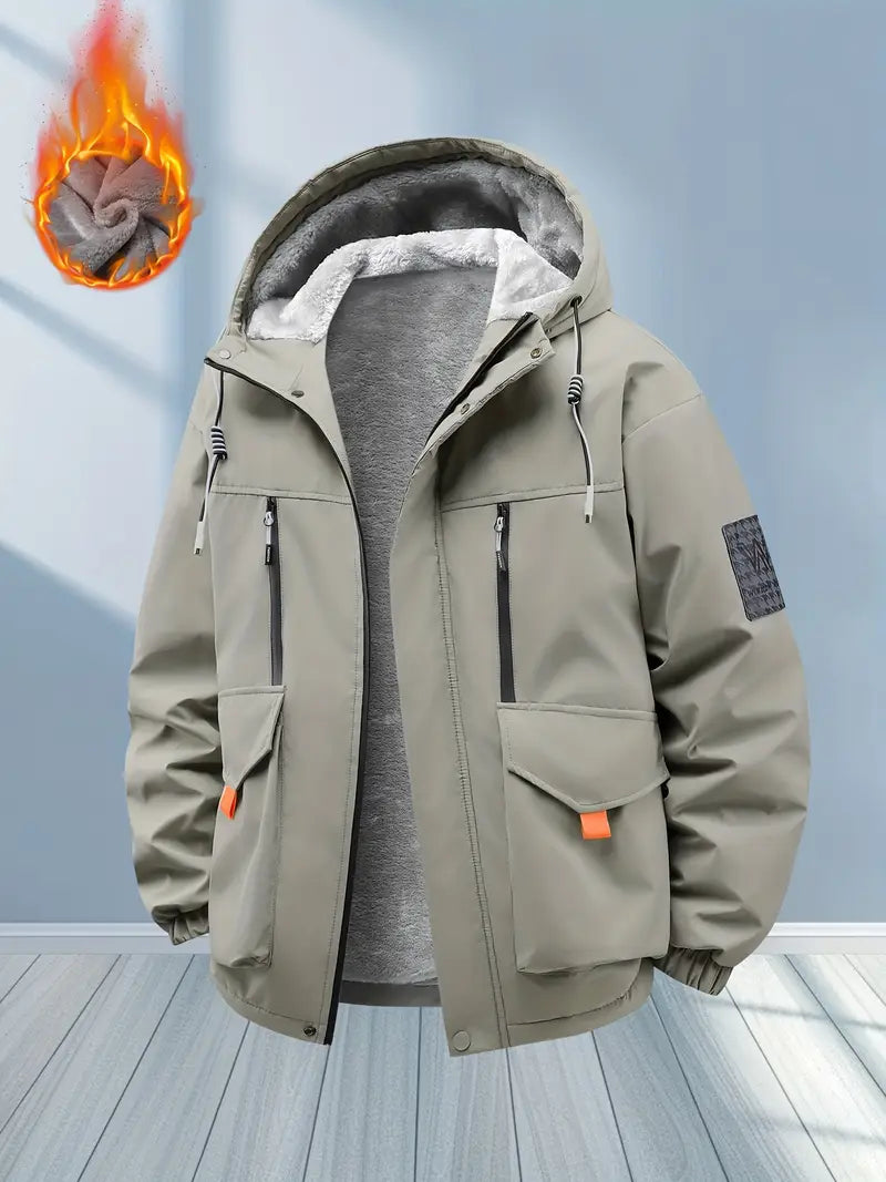 Limited Edition Thick Fleece-Lined Winter Hooded Jacket