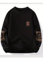 Casual Fleece-Lined Crewneck Sweatshirt