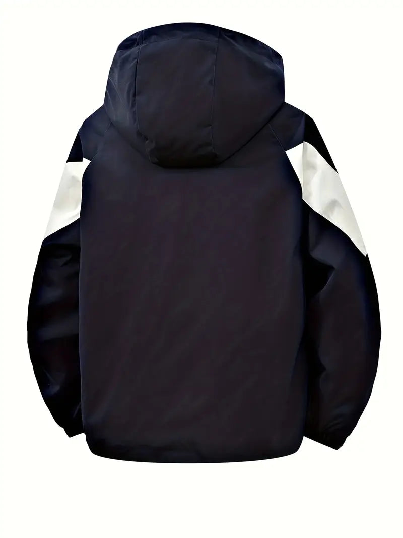 Italia Corduroy Panel Puffer Jacket – Thick Winter Coat with Detachable Hood