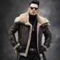 Heritage Aviator Shearling Jacket – Dark Brown